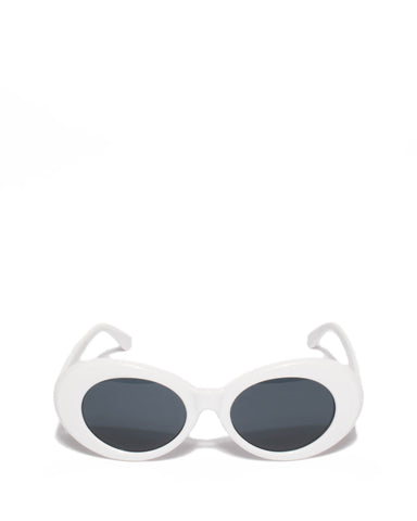 White Mary-Kate Sunglasses