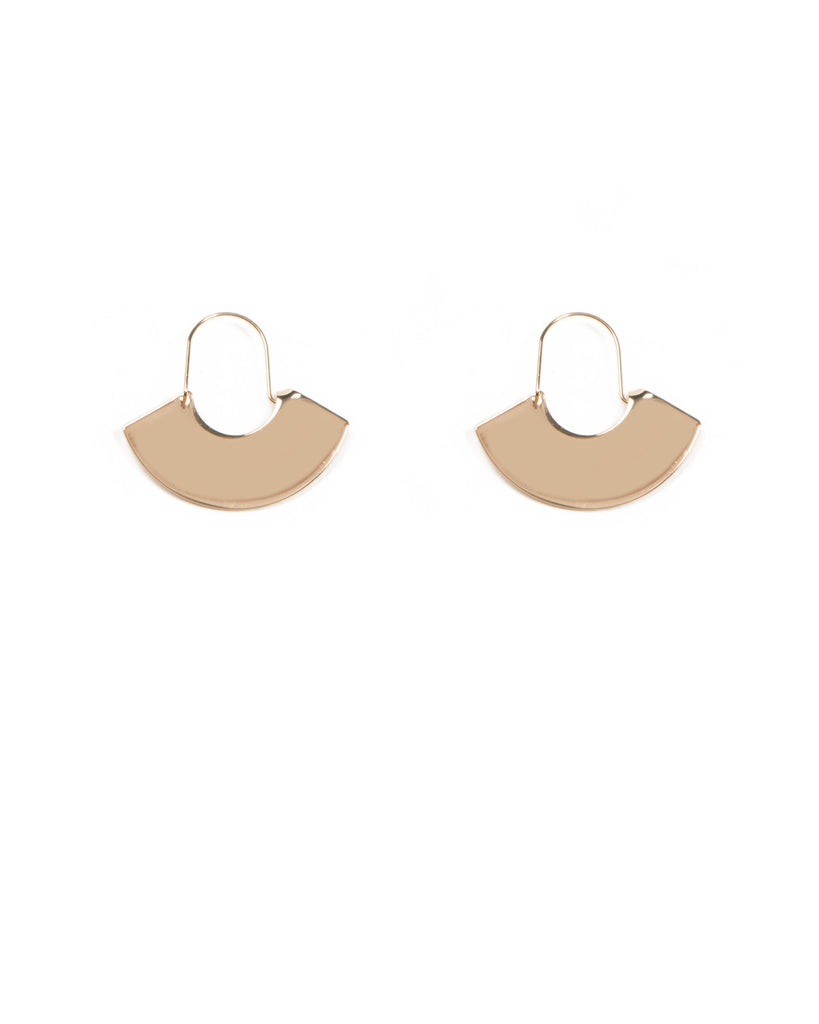 Semi Circle Drop Earrings