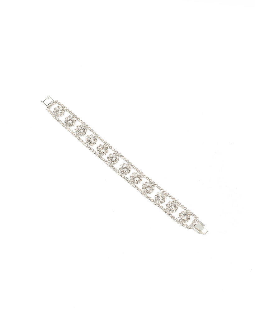 Diamante Flower Chain Wristwear - Small/Medium