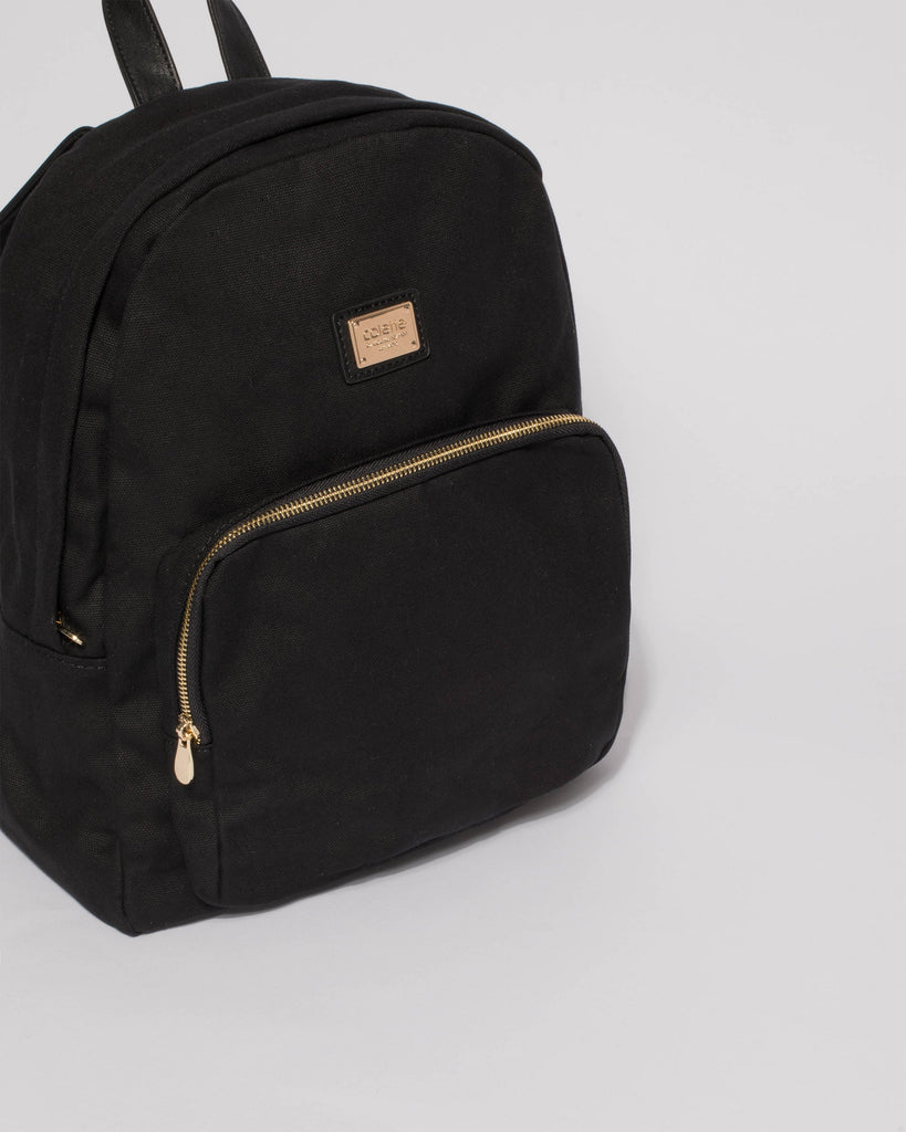 Black Denim Scarlett Backpack