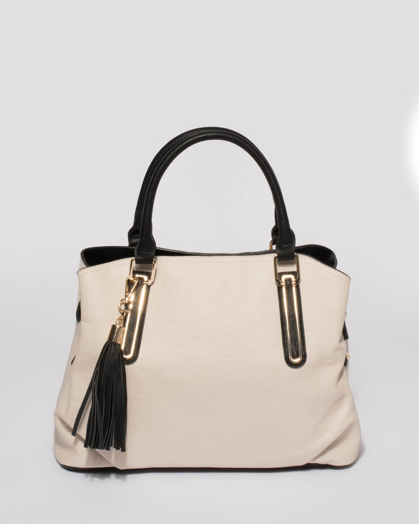 Monochrome Melissa Pocket Tote Bag