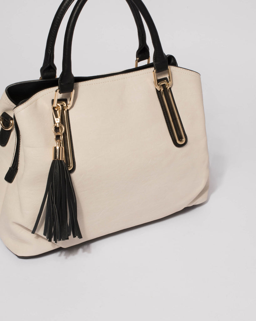 Monochrome Melissa Pocket Tote Bag
