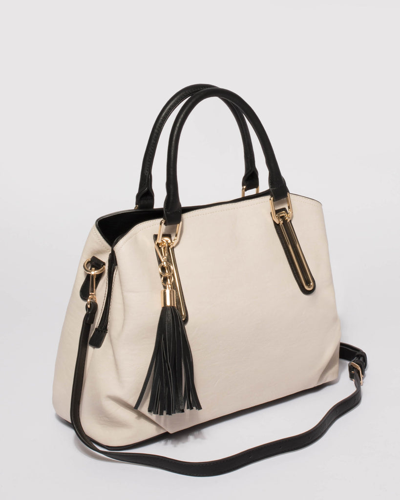Monochrome Melissa Pocket Tote Bag