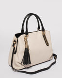 Monochrome Melissa Pocket Tote Bag