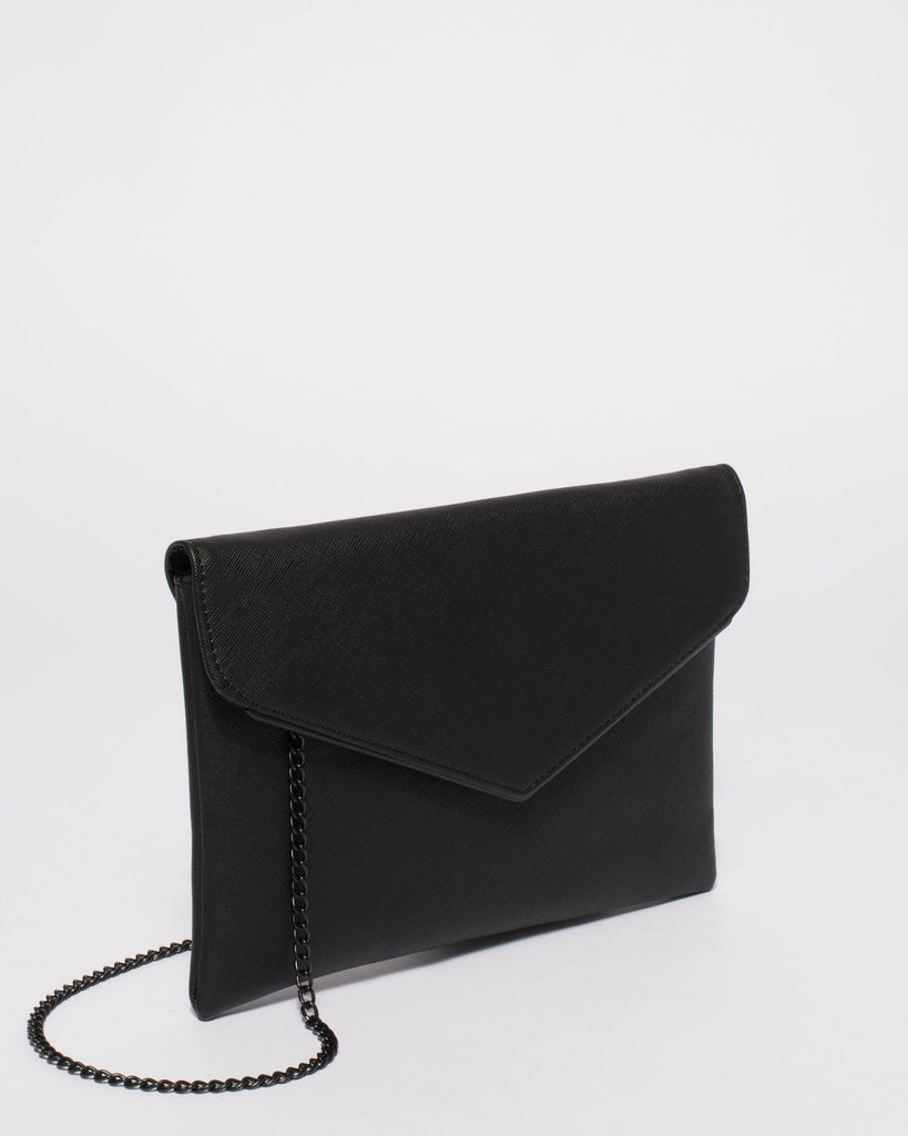 Black Samantha Clutch Bag