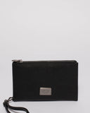 Black Madison Wallet With Gunmetal Hardware