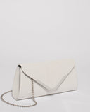 Silver Shimmer Paula Clutch Bag