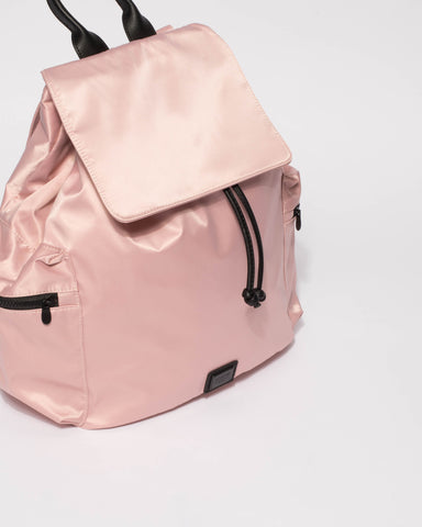 Pink Sara Zipper Backpack