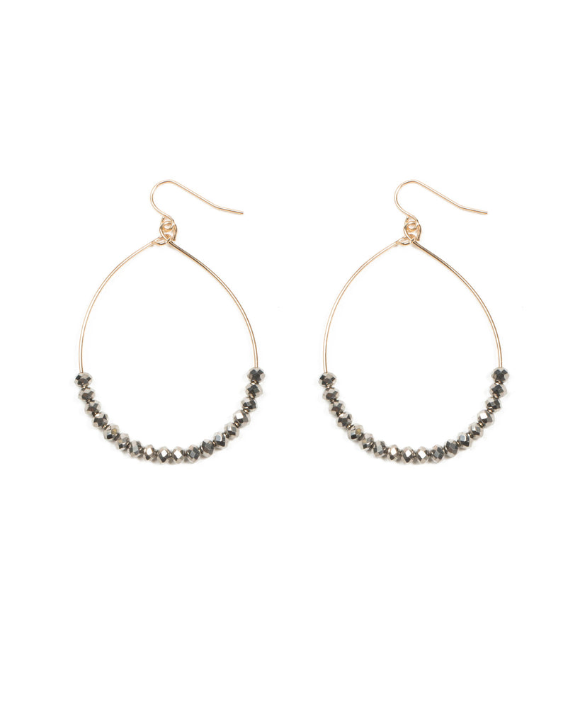 Beaded Hoop Earrings