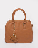 Olivia Tan Tassel Slouch