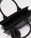 Black Saffiano Stef Pom Pom Mini Bag