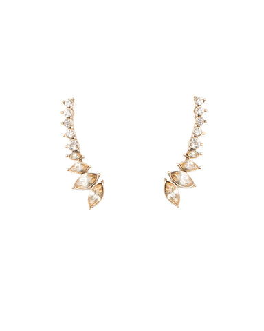 Gradual Stone Cuff Diamante Earrings