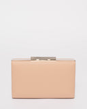 Beige Saffiano Jaime Clutch Bag