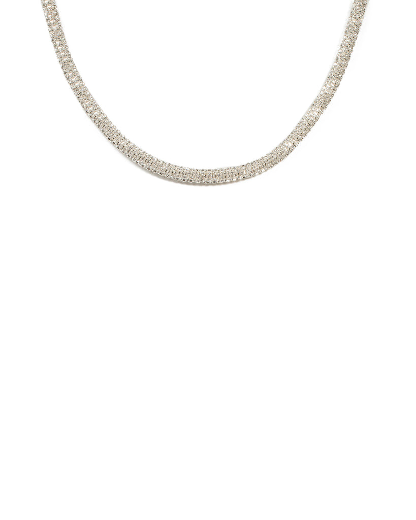 Diamante Stone Short Necklace