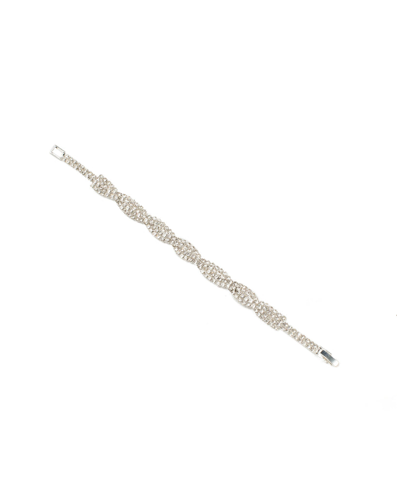 Diamante Twist Tennis Bracelet