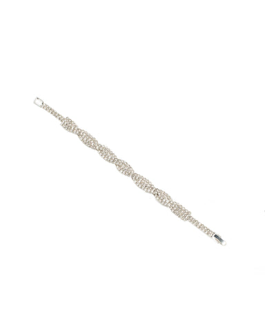 Diamante Twist Tennis Bracelet