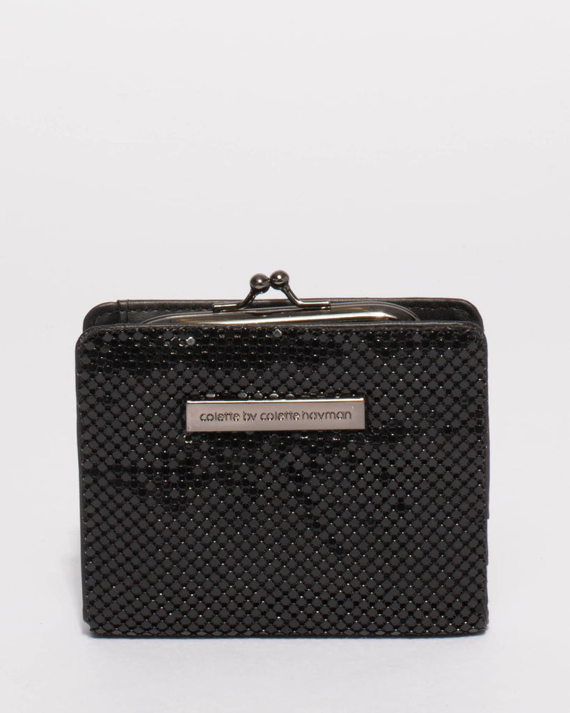 Black Chainmail Serena Mini Wallet