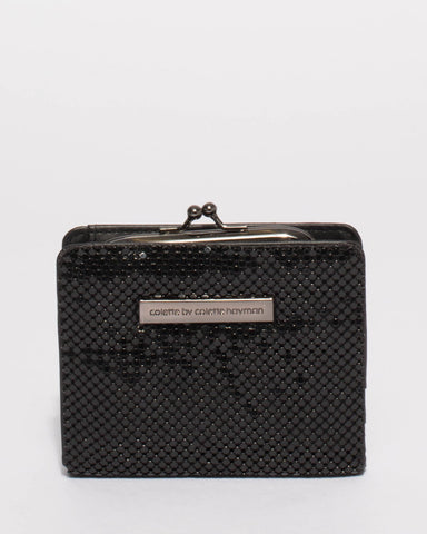 Black Chainmail Serena Mini Wallet