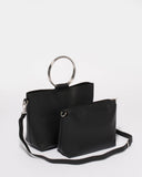 2 In 1 Bailey Black Ring Tote