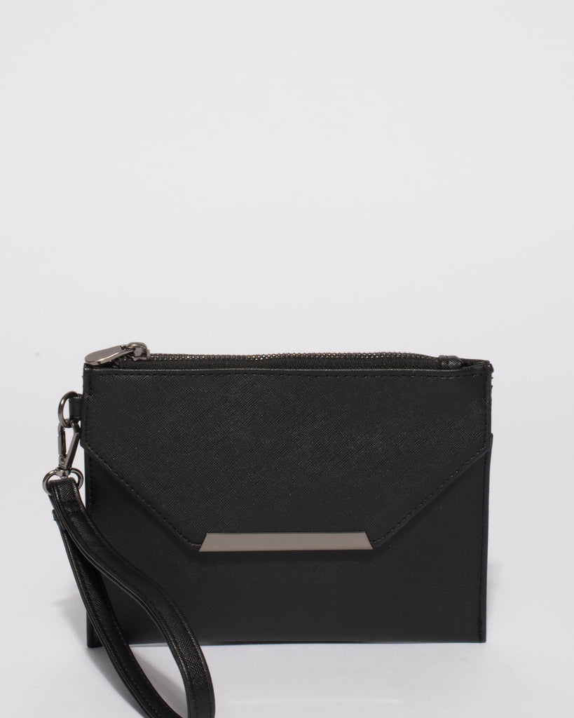 Black Saffiano Clarise Small Purse