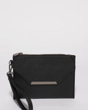 Black Saffiano Clarise Small Purse