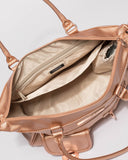 Rose Gold Zip and Pocket Baby Bag