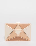 Multi Colour Geometric Clutch Bag