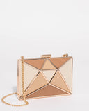 Multi Colour Geometric Clutch Bag