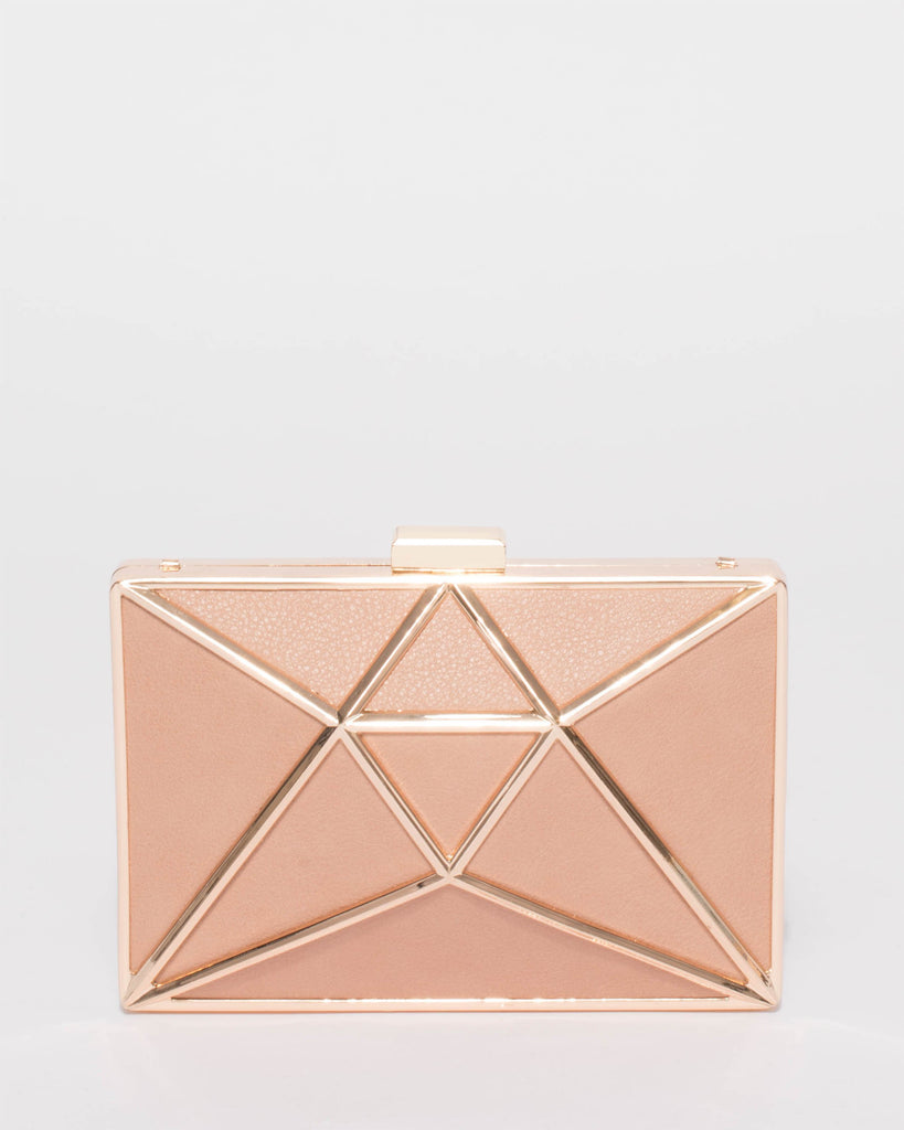 Multi Colour Geometric Clutch Bag