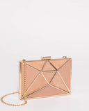 Multi Colour Geometric Clutch Bag