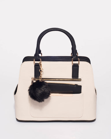 Monochrome Harriet Double Tote Bag With Gold Hardware