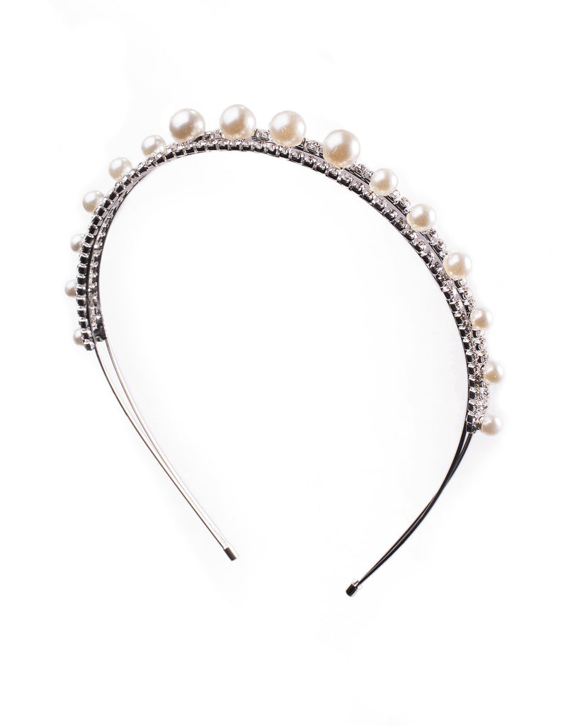 Pearl Diamante Headband