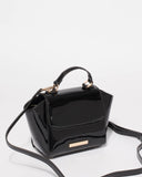 Black Patent Nikki Patent Mini Tote Bag
