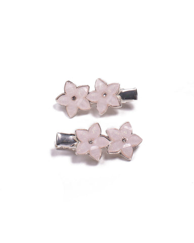 Silver Tone Mini Flower Pins