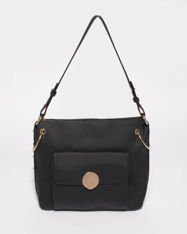 Black Maya Large Tote Bag