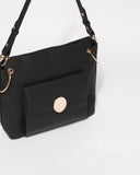 Black Maya Large Tote Bag