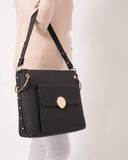 Black Maya Large Tote Bag