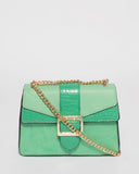 Green Rachel Buckle Crossbody Bag