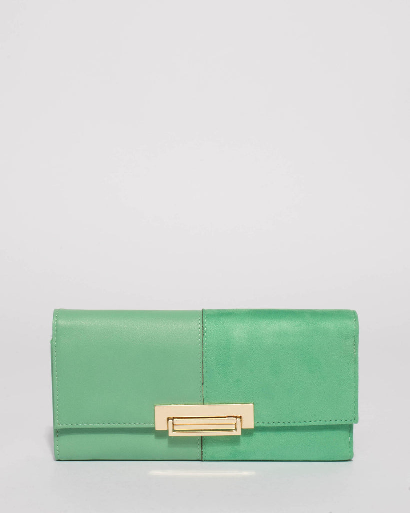 Green Naomi Lock Wallet