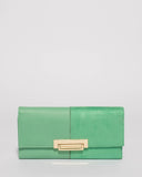 Green Naomi Lock Wallet