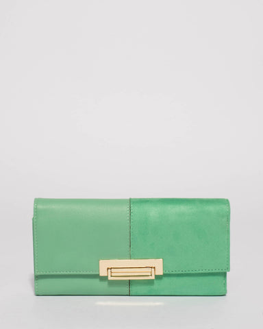Green Naomi Lock Wallet