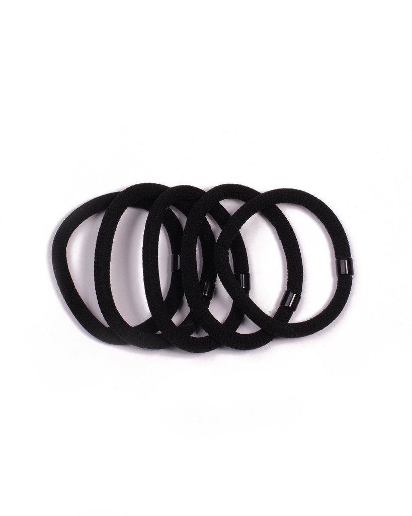 Black Rope Hair Tie Pack