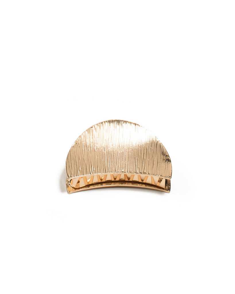 Gold Tone Metal Edge Hair Clip