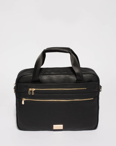 Black Smooth Laptop Bag