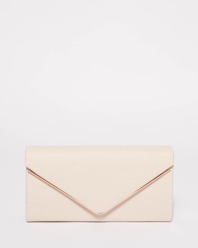 Ivory Vanessa Smooth Eve Clutch Bag