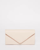 Ivory Vanessa Smooth Eve Clutch Bag