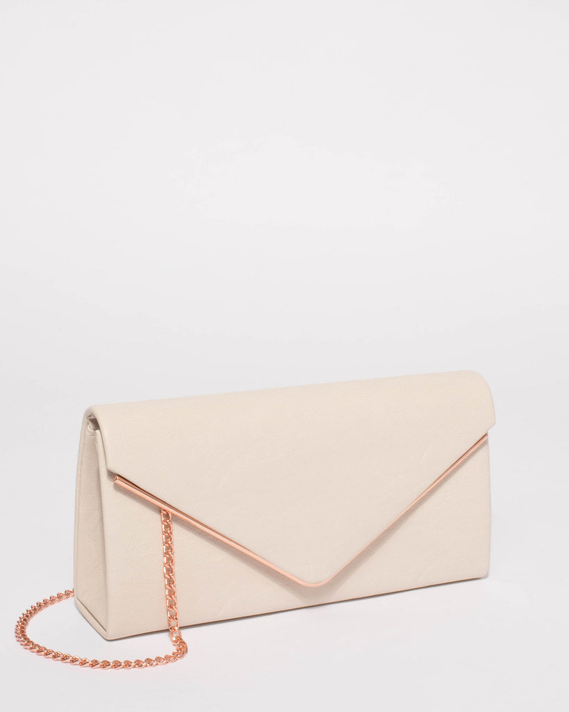 Ivory Vanessa Smooth Eve Clutch Bag