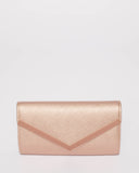 Rose Gold Cindy Evening Clutch Bag