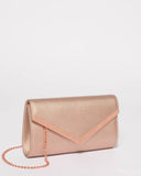 Rose Gold Cindy Evening Clutch Bag