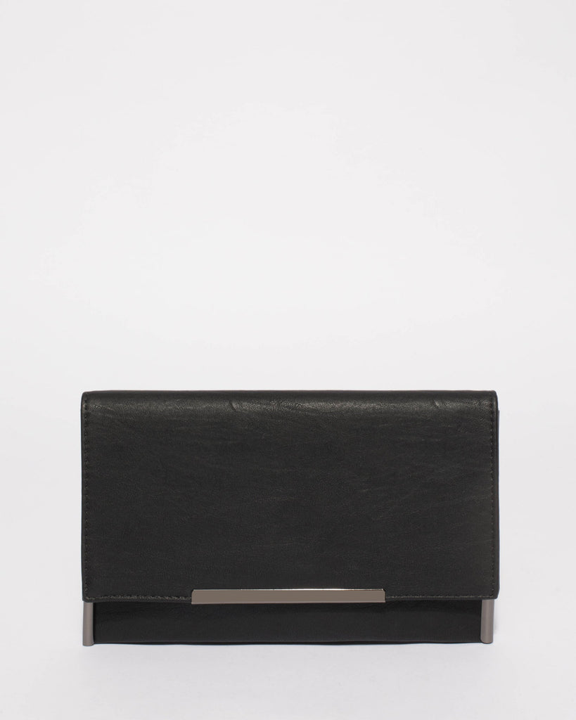 Black Brielle Clutch Bag